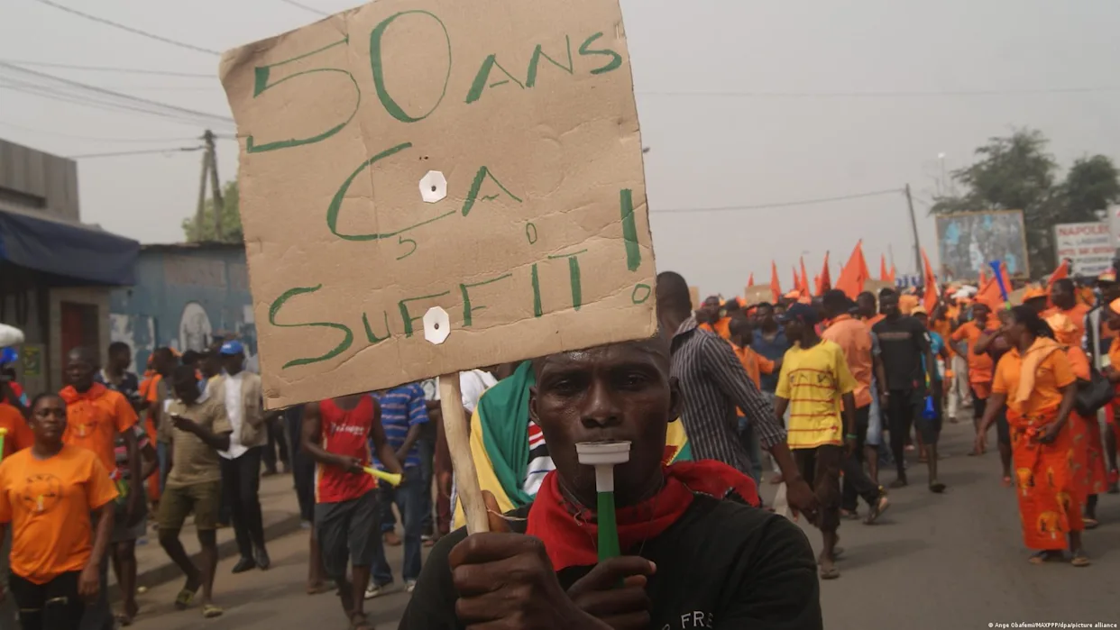 Past demonstrations in Togo were often suppressed, like this one in 2017