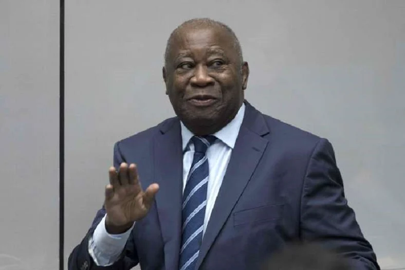 Laurent Gbagbo at a PPA-CI event