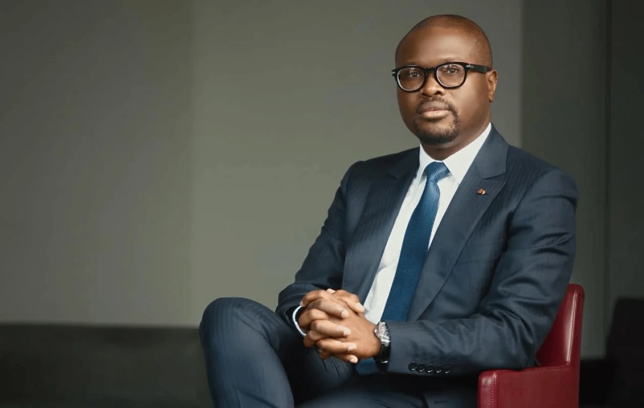 Portrait of Benin's new president Romuald Wadagni