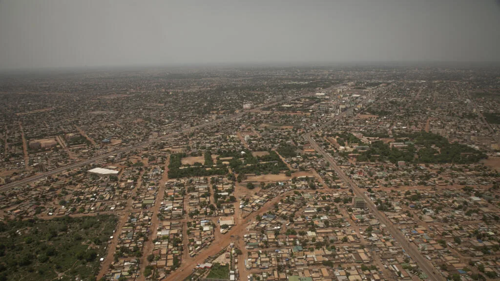 Protesters in Ouagadougou during clashes with security forces