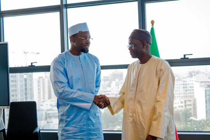 Primature: handover ceremony between Ousmane Sonko and Al Aminou Lo