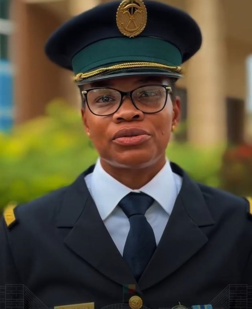 Captain Elvire Toupé, the first female aide-de-camp in Beninese history