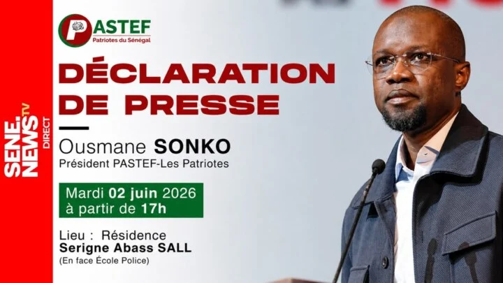 DIRECT : Ousmane Sonko prend la parole après l'annonce du nouveau gouvernement 1 DIRECT : Ousmane Sonko prend la parole après l’annonce du nouveau gouvernement
