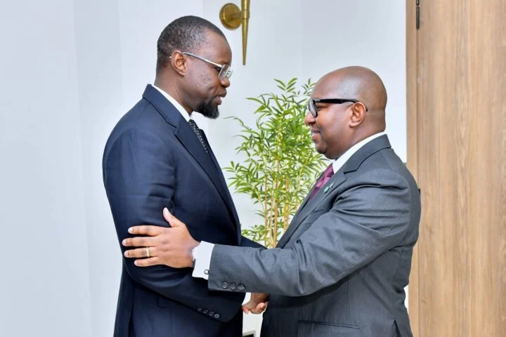 Senegal's National Assembly Speaker Ousmane Sonko meets UPA executive president