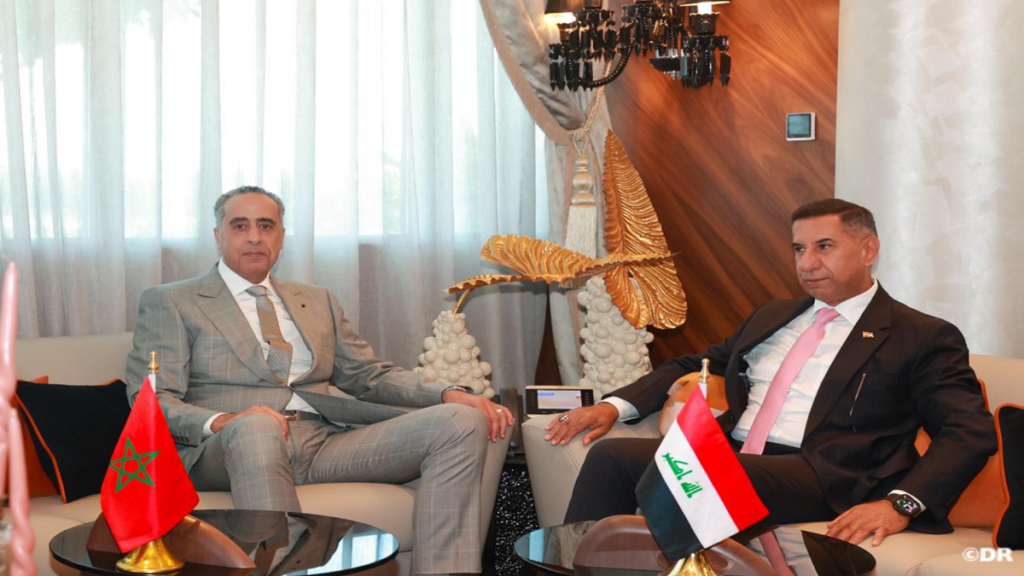Morocco's security chief Abdellatif Hammouchi meets with Iraq's Ambassador to Morocco Hayder Shiya Albarrak in Rabat