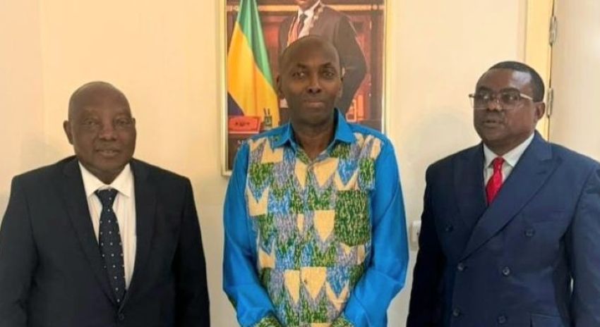 Delegation of GABAC with Augustin Emane in Libreville