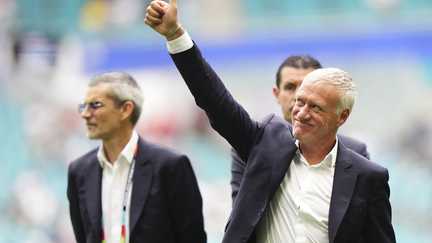 Didier Deschamps during the France vs England match on July 18, 2026, in the World Cup third-place playoff in Miami