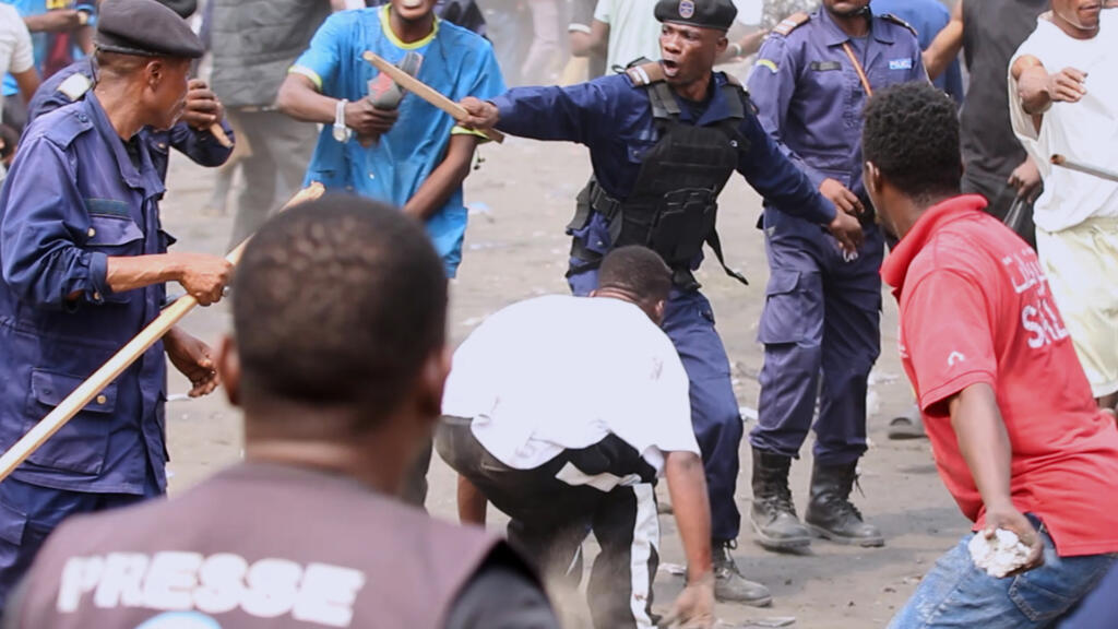 Clashes between police and protesters during a demonstration in Kinshasa, Democratic Republic of the Congo, in June 2026 (illustrative image).