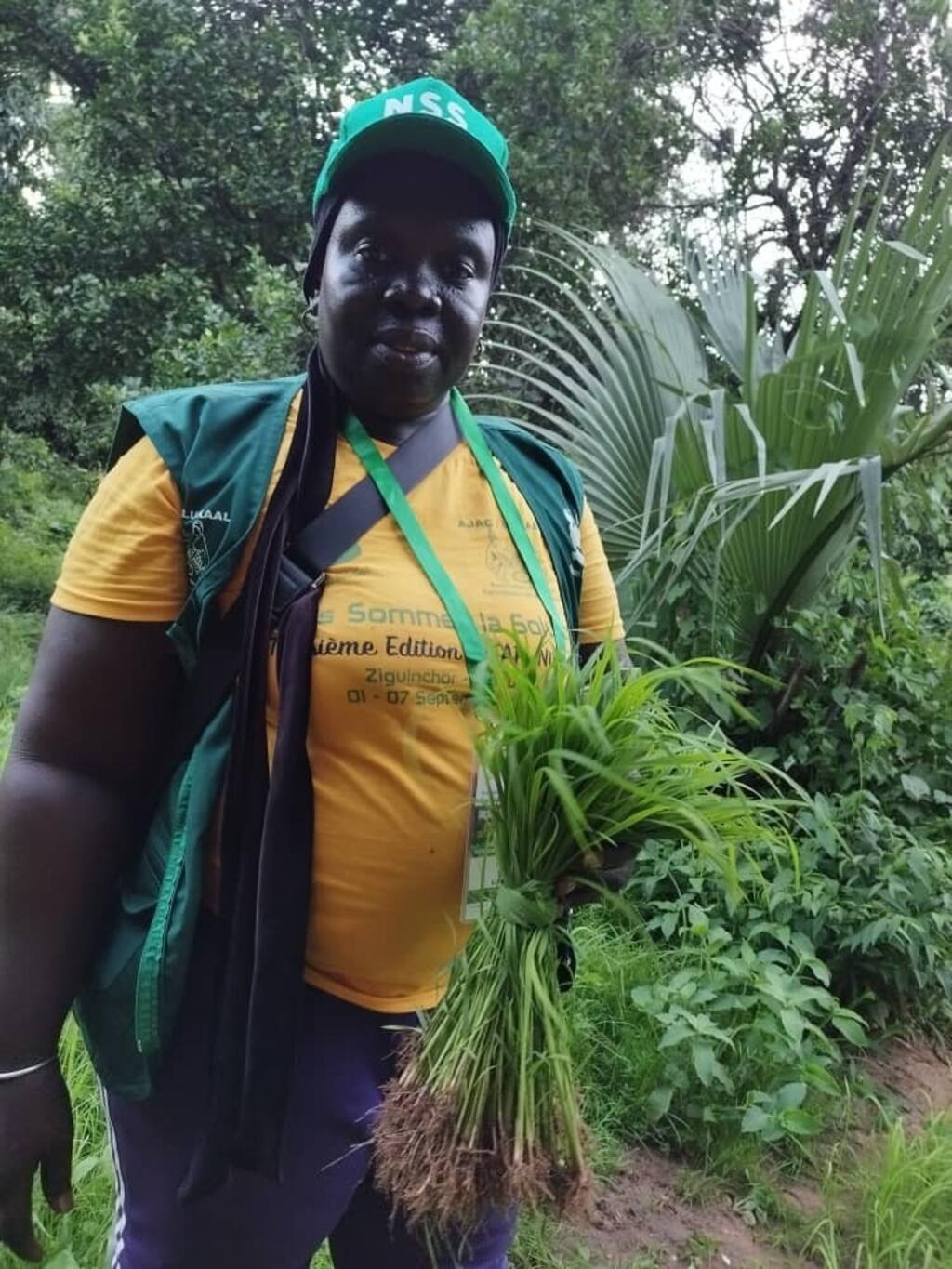 Mariama Sonko in her farm in Niaguis, near Ziguinchor, Casamance