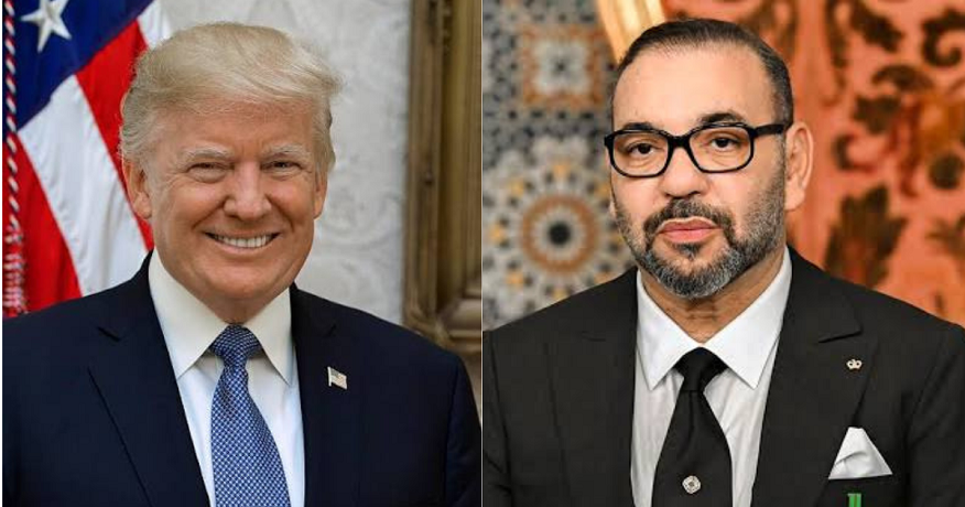 US President Donald Trump's message to King Mohammed VI of Morocco